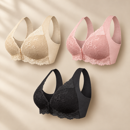 (Pack de 3) Soutien-Gorge Sans Armatures à Fermeture Frontale