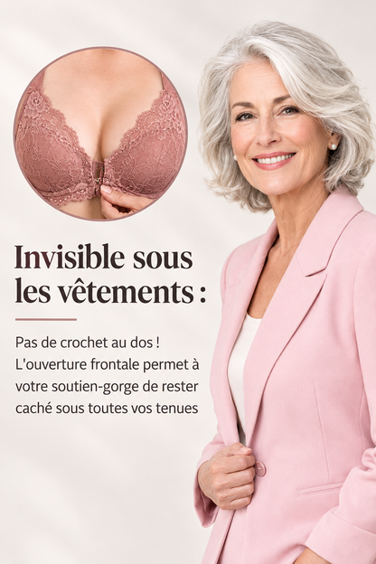 (Pack de 3) Soutien-Gorge Sans Armatures à Fermeture Frontale